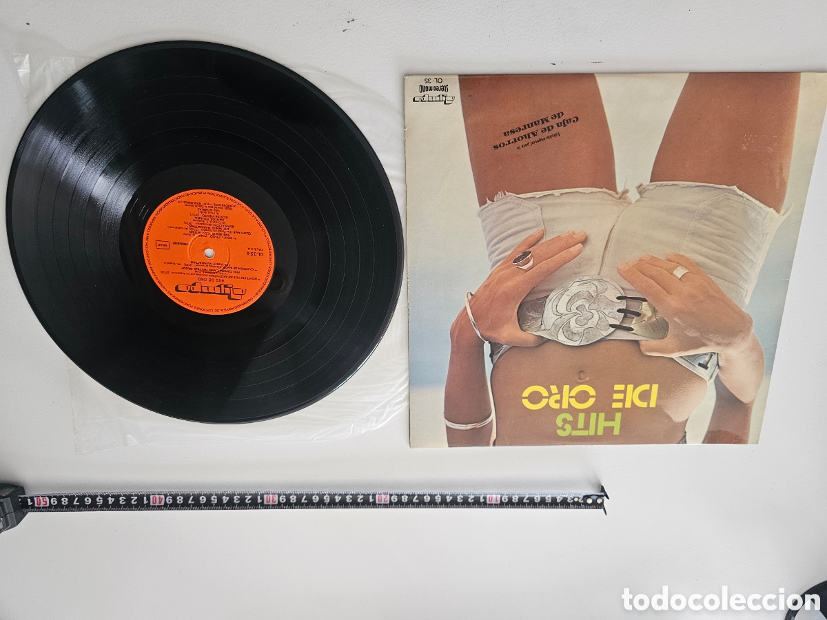 Discos de vinilo: Disco de vinilo de 33 RPM Hits de Oro, 1977 Olympo