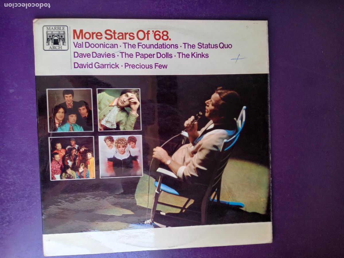 Discos de vinilo: More Stars Of '68 - LP MARBLE ARCH 1968 - STATUS QUO, KINKS, DAVE DAVIES, PAPER DOLLS, Precious Few