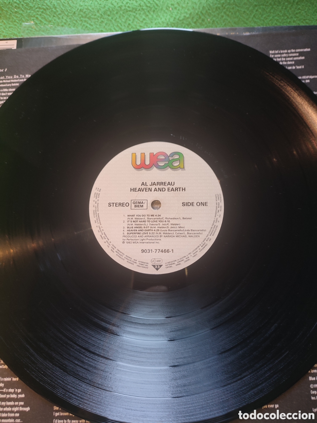 Discos de vinilo: Al Jarreau - Heaven and Earth 1992 - Foto 3