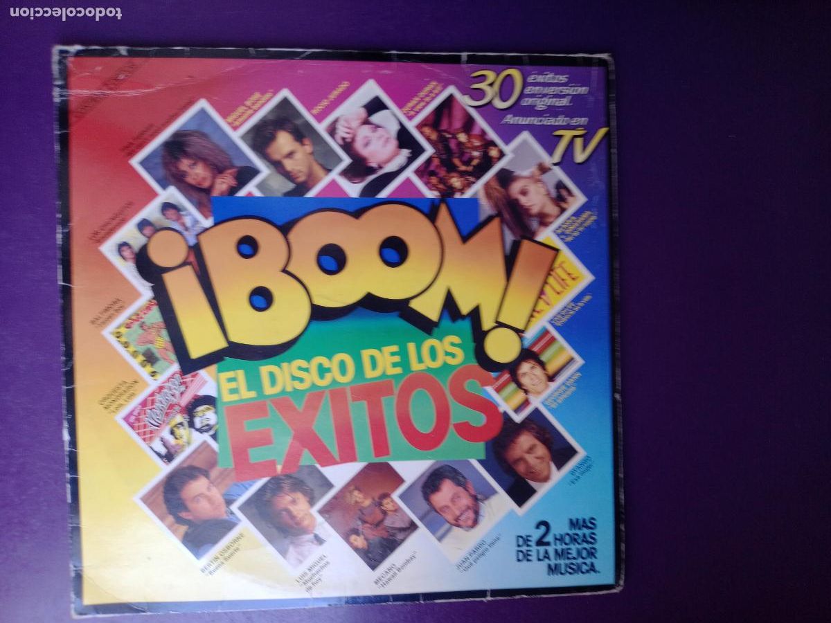 Discos de vinilo: BOOM EL DISCO DE LOS EXITOS - DOBLE LP EMI 1985 - BOWIE, ALASKA, HOMBRES G, MECANO, SCORPIONS ETC