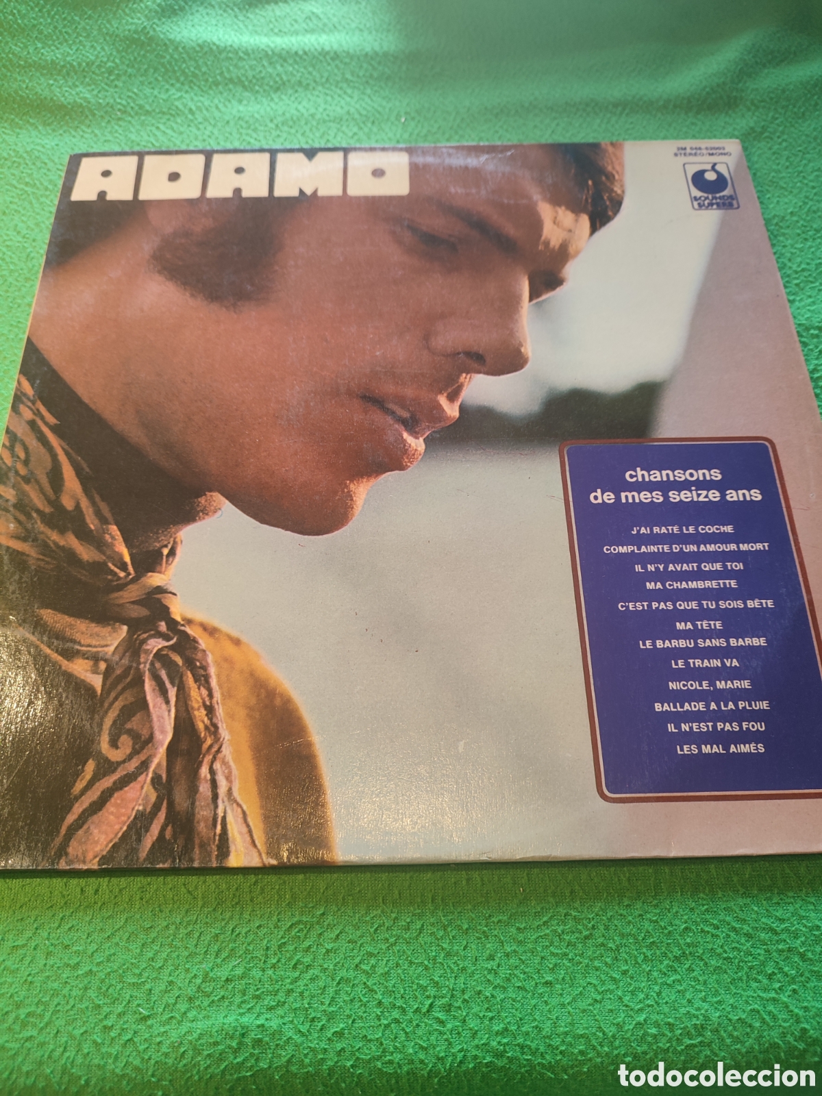 Discos de vinilo: Adamo - Chansons de mes seize ans