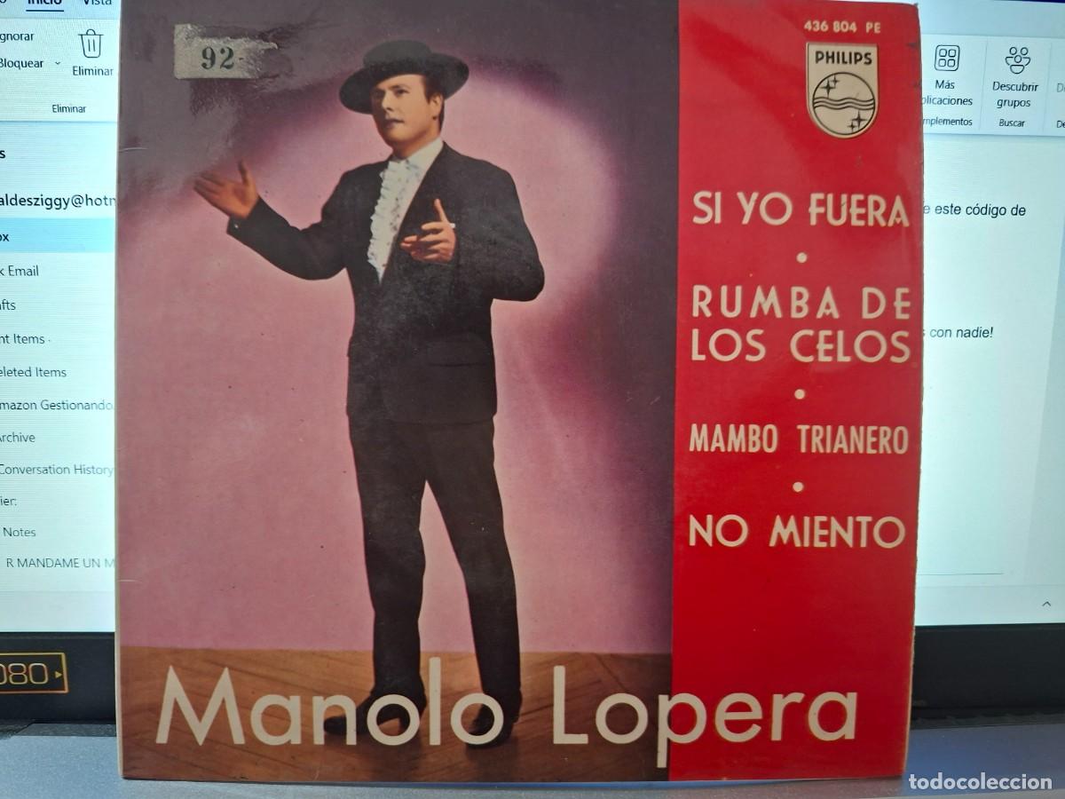 Discos de vinilo: MANOLO LOPERA - SI YO FUERA - EP DE VINILO - C-66
