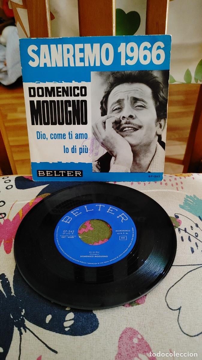Discos de vinilo: DOMENICO MODUGNO-SINGLE DIO COME TI AMO