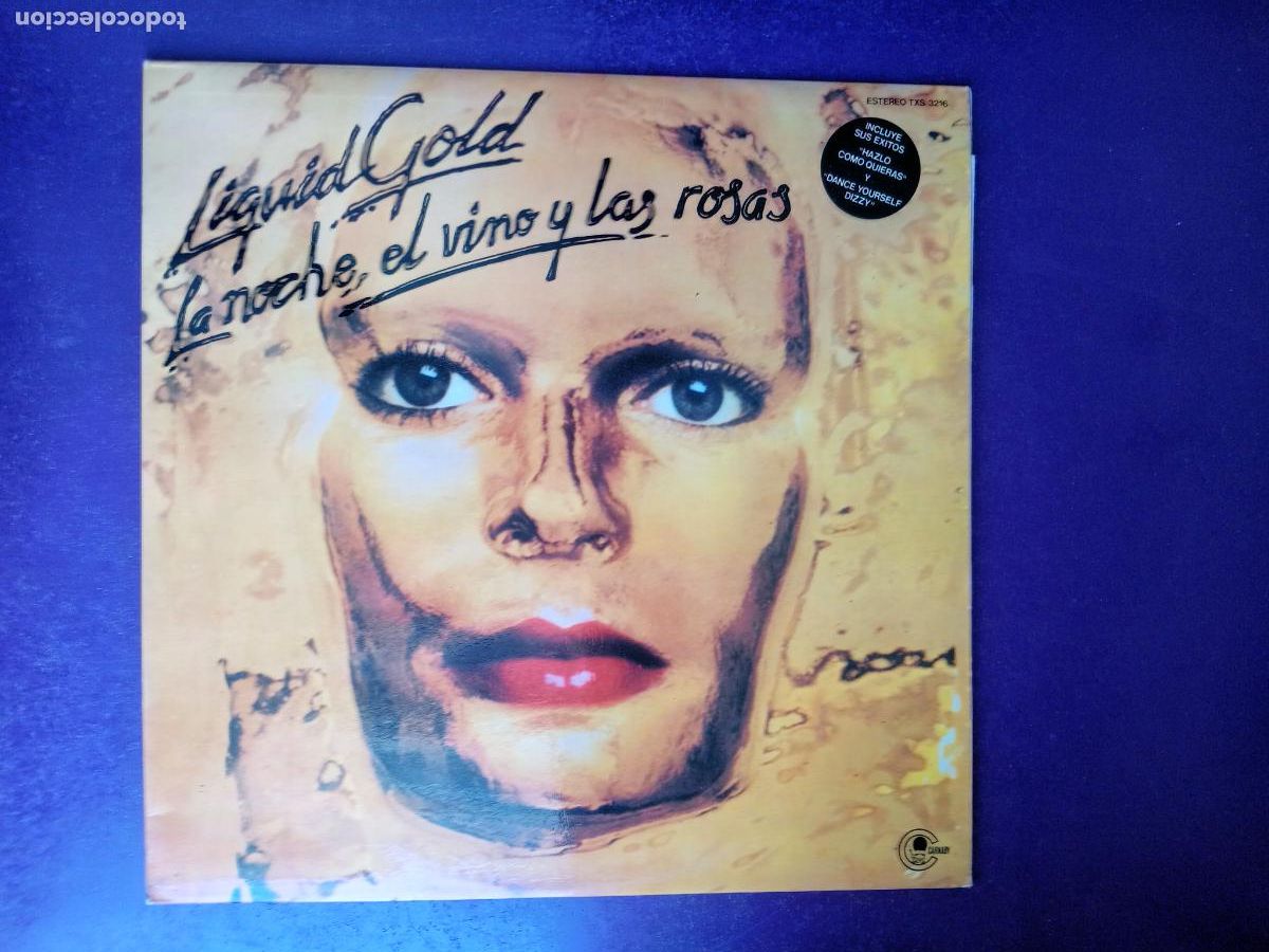 Discos de vinilo: Liquid Gold &ndash; La Noche, El Vino Y Las Rosas - LP CARNABY 1981 PROMO -DISCO POP 80'S - SIN USO -
