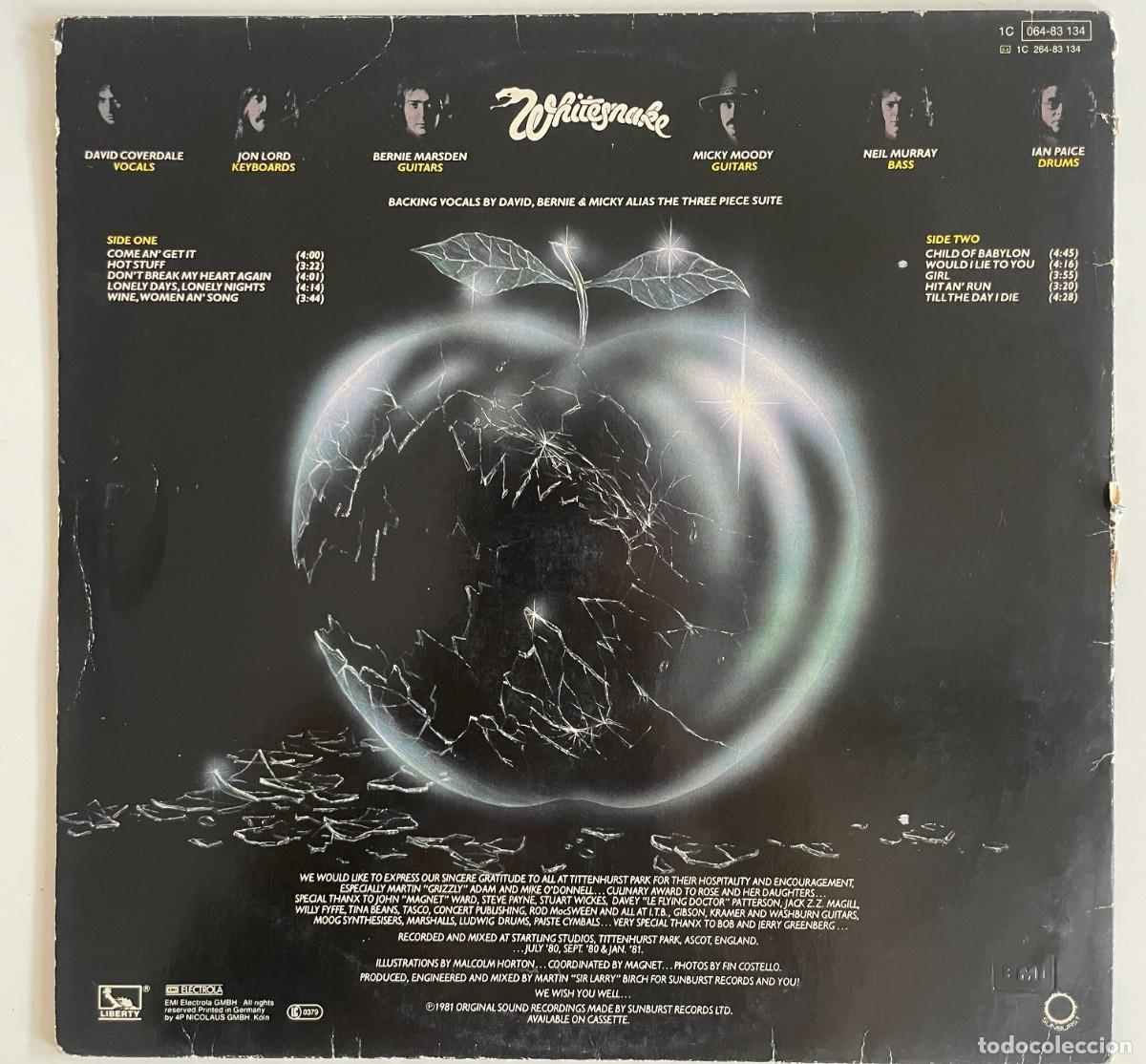 Discos de vinilo: Whitesnake &ndash; Come An Get It - Foto 2