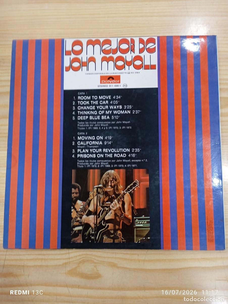 Discos de vinilo: LP - LO MEJOR DE .... JOHN MAYALL - Foto 2