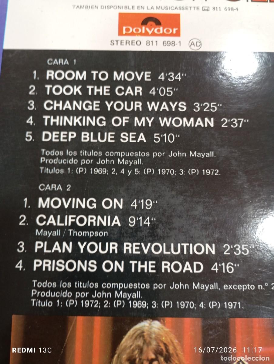 Discos de vinilo: LP - LO MEJOR DE .... JOHN MAYALL - Foto 3