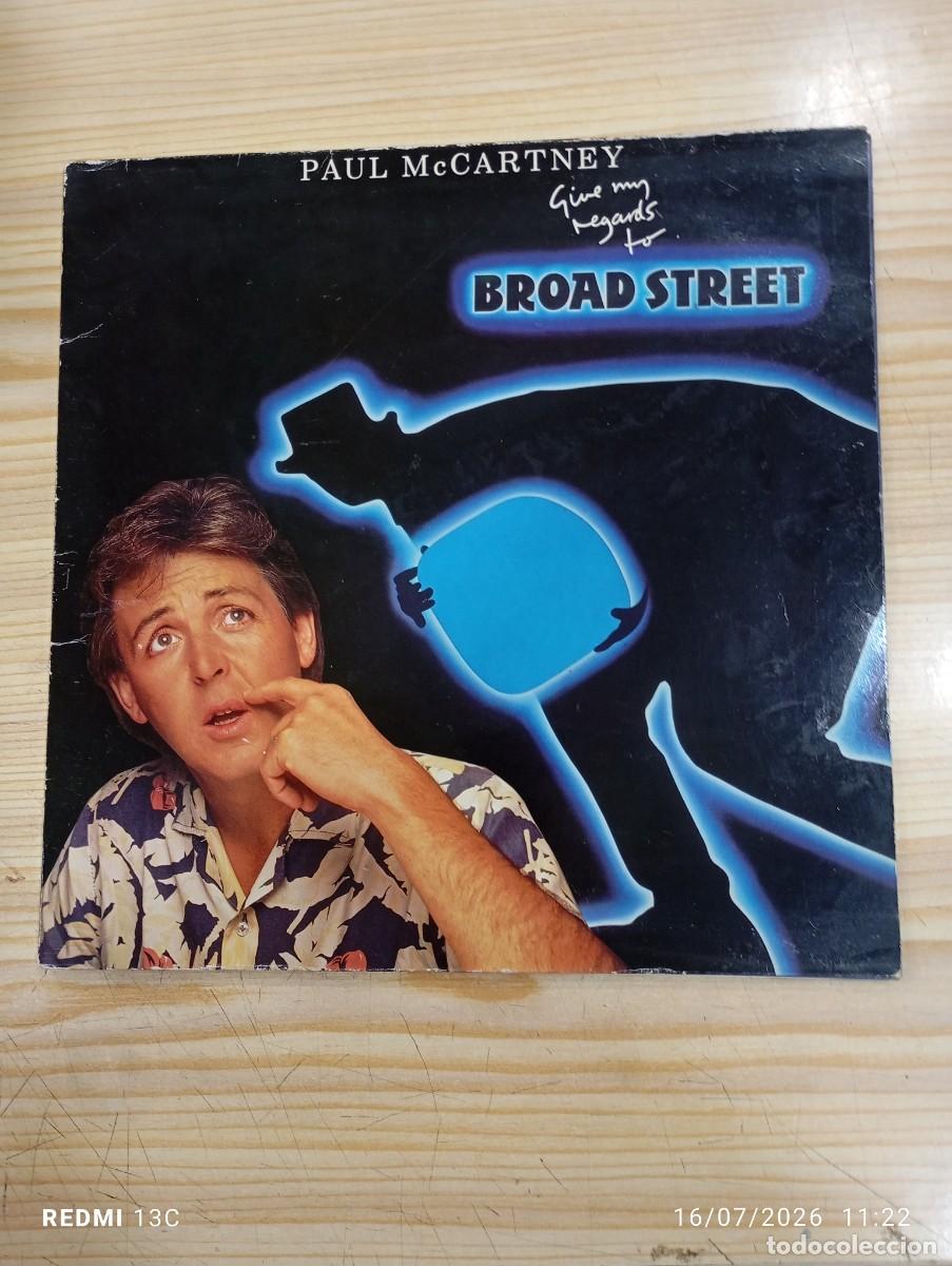 Discos de vinilo: LP - Paul McCartney &ndash; Give My Regards To Broad Street - Carpeta doble
