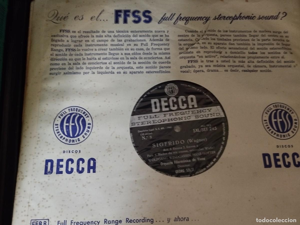 Discos de vinilo: Siegfried, Wagner, Windgassen, Nilsson, Hotter... ESTUCHE 5 LP'S. 1963