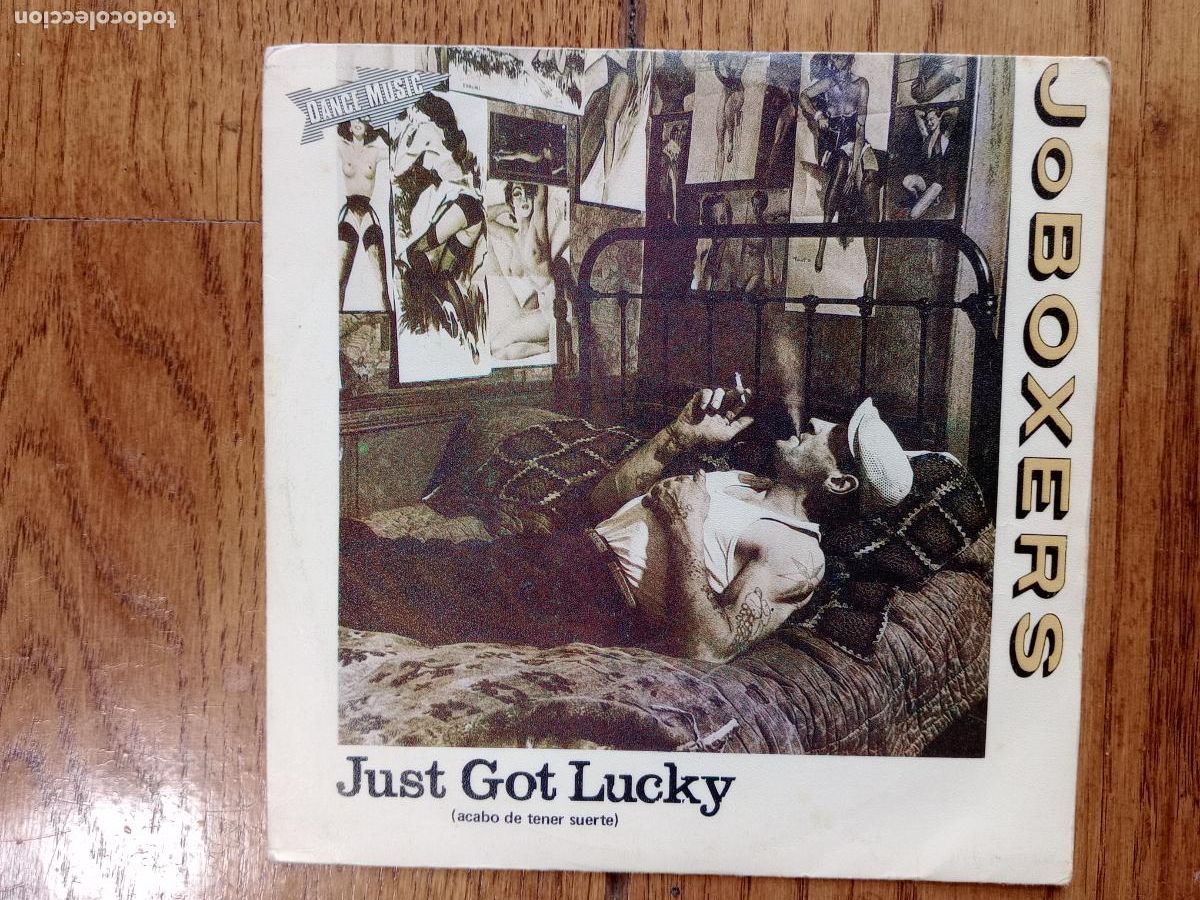 Discos de vinilo: JoBoxers - just got Lucky (acabo de tener suerte) + forget me love