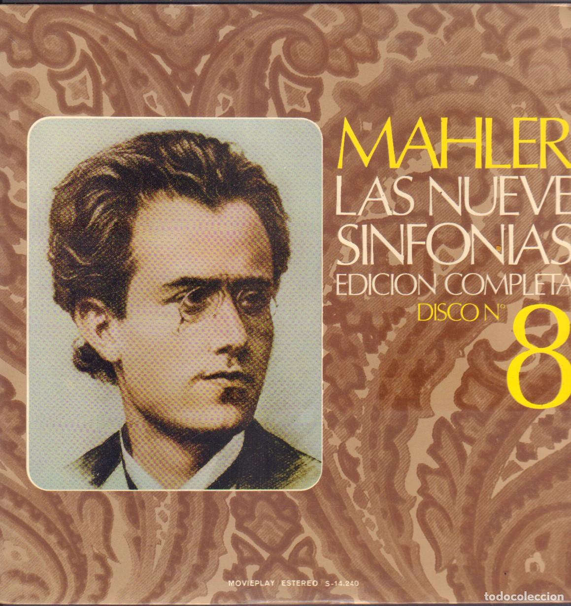 Discos de vinilo: MAHLER - LAS NUEVES SINFONIAS ( EDICION COMPLETA ) / DISCO N&ordm; 8 / LP MOVIEPLAY RF-26363