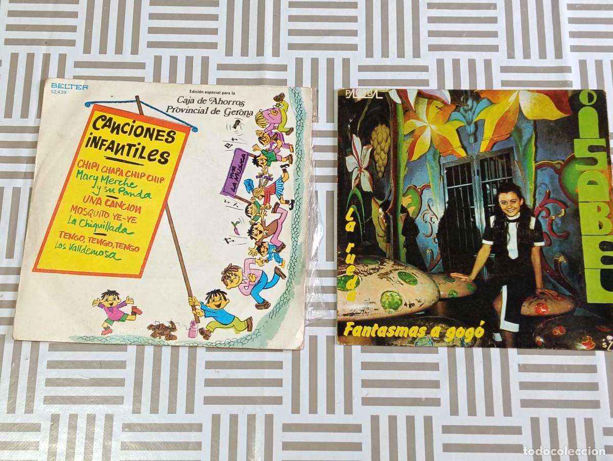 Discos de vinilo: Lote 2 Singles Infantiles - Fantasmas a Go-G&oacute; (Ganadora Festival TVE 1970) + Edici&oacute;n Especial Caja A