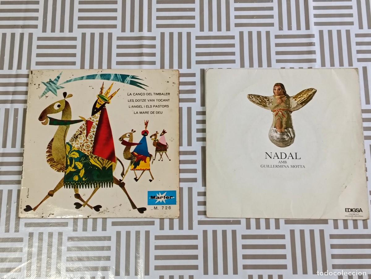 Discos de vinilo: Lote 2 Singles Navide&ntilde;os en Catal&aacute;n: Un Nadal Catal&agrave; Vol. 2 (Marfer 1967 - Vinilo Rojo) + Nadal amb