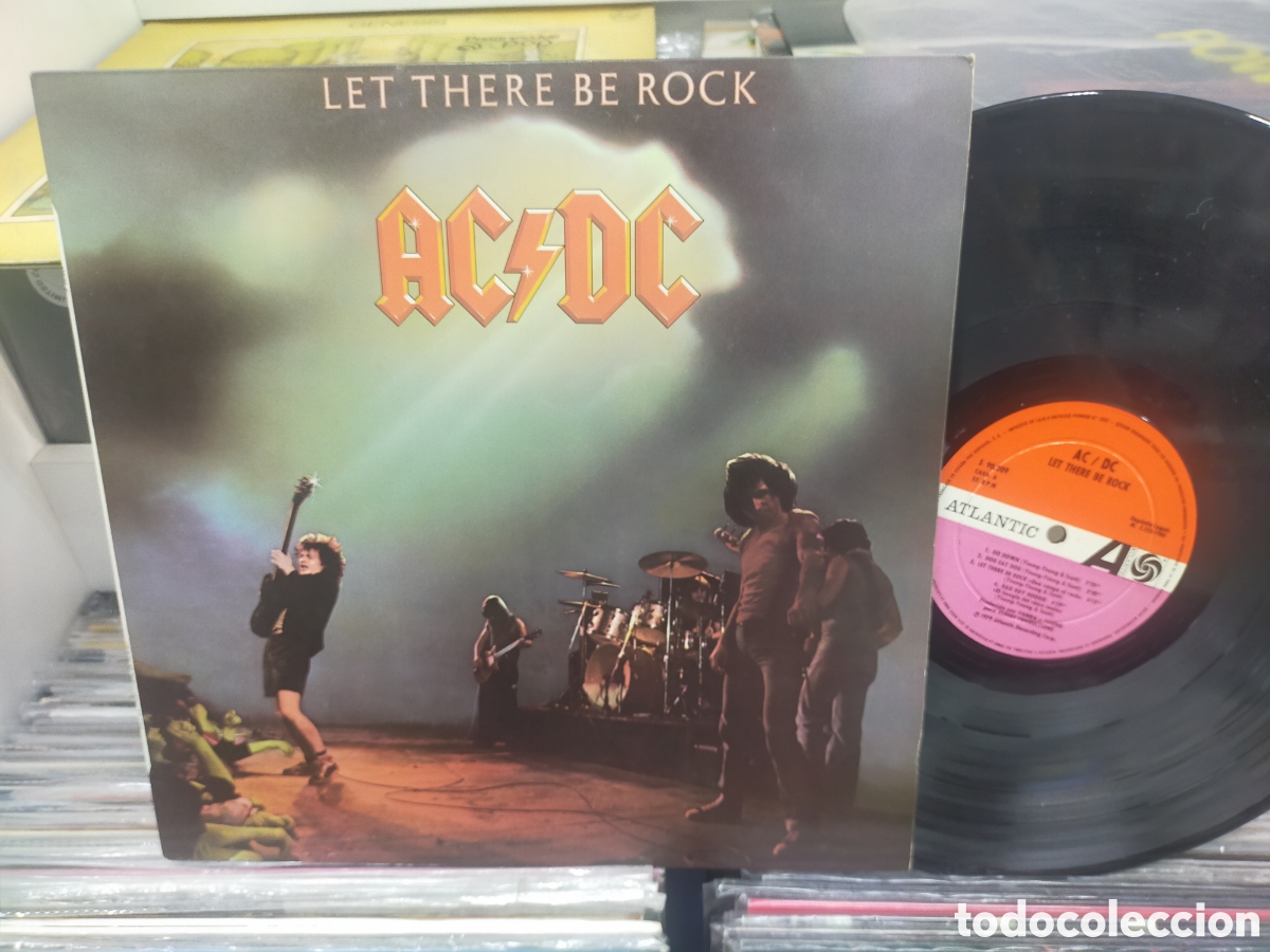 Discos de vinilo: Ac DC LP let there be rock Espa&ntilde;a 1980