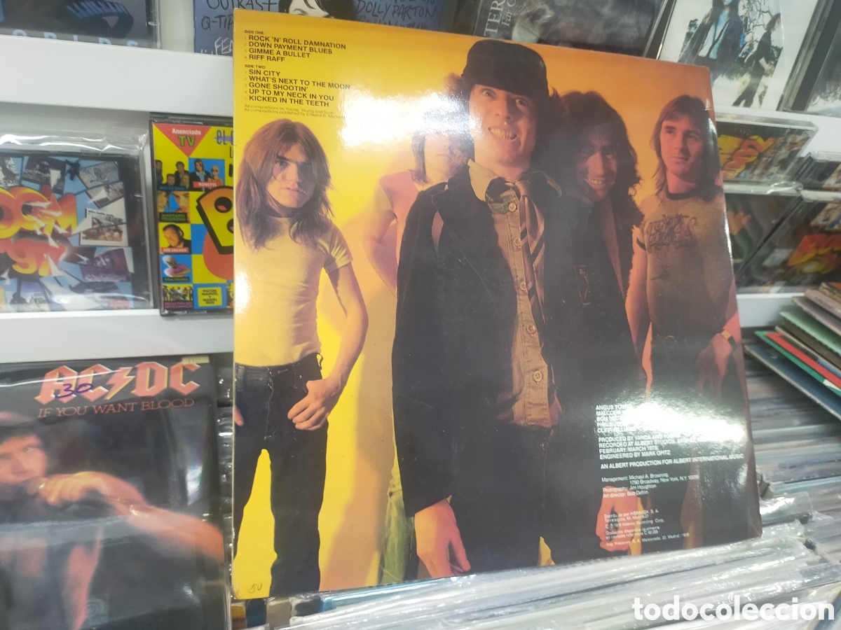 Discos de vinilo: Ac DC LP powerage 1978 Espa&ntilde;a - Foto 2