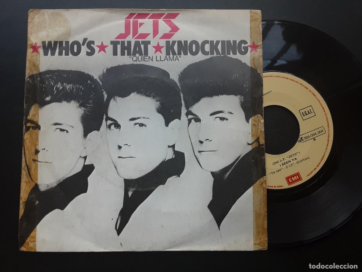 Discos de vinilo: JETS, WHOS THAT KNOCKING + I SEEN YA - Foto 1