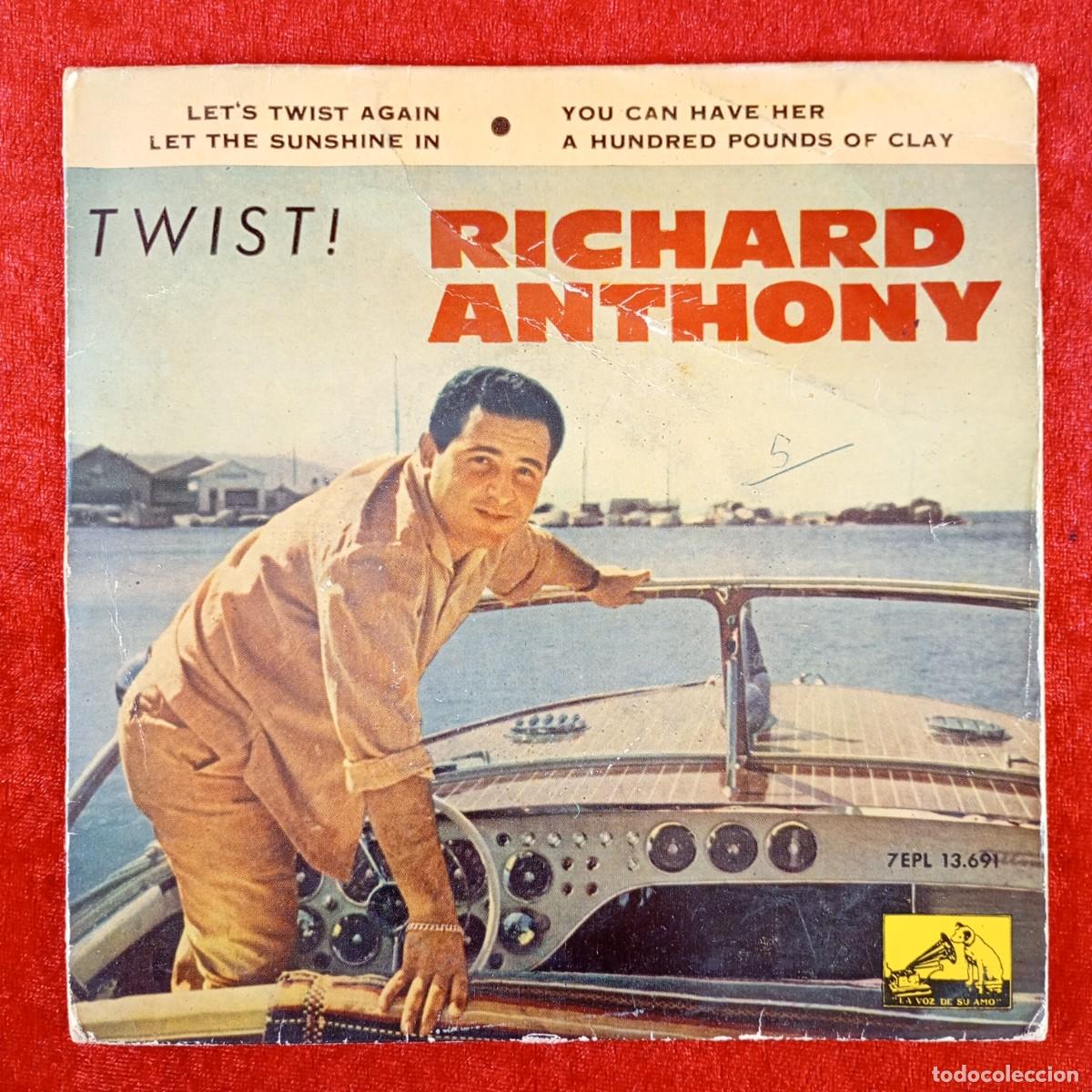 Discos de vinilo: RICHARD ANTHONY - LET'S TWIST AGAIN! - 7EPL 13.691 - SINGLE VINILO / 1302
