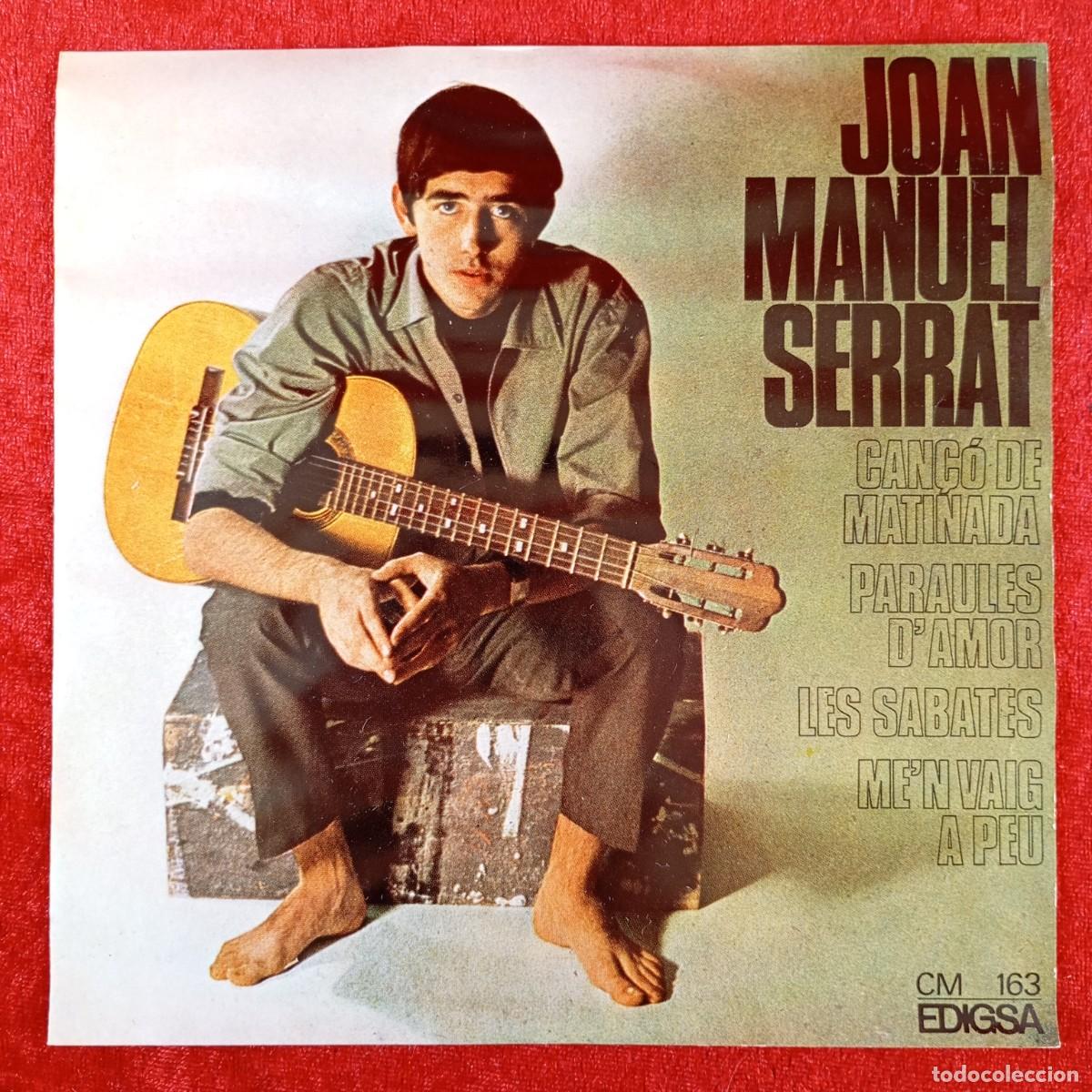 Discos de vinilo: JOAN MANUEL SERRAT - CAN&Ccedil;&Oacute; DE MATINADA, PARAULES D'AMOR - CM 163 - SINGLE VINILO / 1313