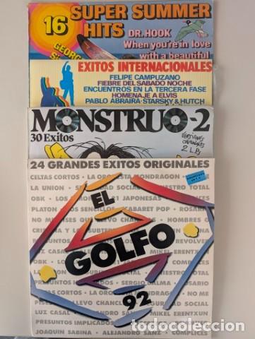 Discos de vinilo: L1363-L1364-L1365-L1366 LOTE 6 LP VINILO-GOLFO92.MONSTRUO2.EXITOS INT.SUPER SUMMER
