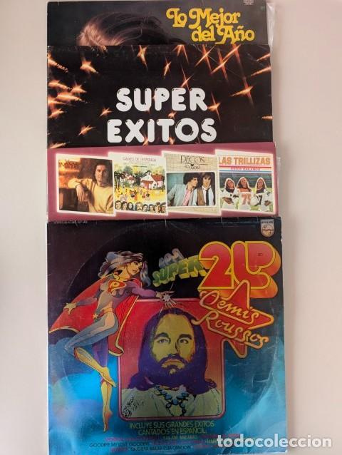 Discos de vinilo: L1367-L1368-L1369-L1370 LOTE 3 LP VINILO + 1 DOBLE-ROUSSOS,LOS MEJORES, EXITOS78,MEJORA&Ntilde;O75