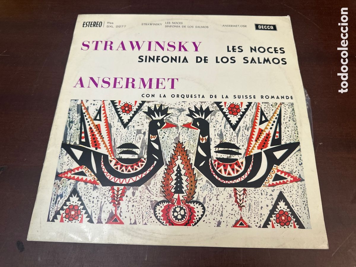 Discos de vinilo: Stravinsky, Ansermet, ?&ndash; Les Noces / Sinfon&iacute;a de los salmos (Decca, SPA, 1961