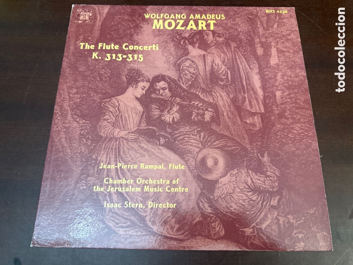 Discos de vinilo: MOZART./ LOS CONCIERTOS PARA FLAUTA.- JEAN-PIERRE RAMPAL,FLAUTA .- DIR.- ISAAC STERN