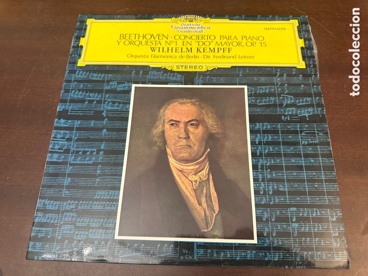 Discos de vinilo: Beethoven &ndash; Wilhelm Kempff &middot; Ferdinand Leitner &ndash; Concierto Para Piano Y Orquesta N&ordm;1 En &rdquo;Do&rdquo; Mayor
