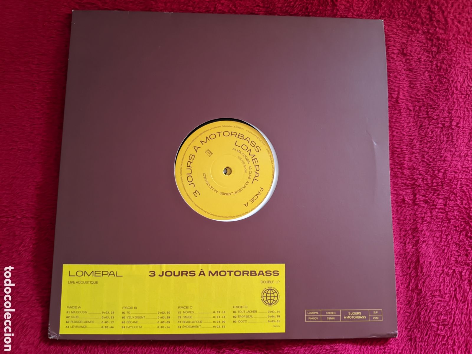 Discos de vinilo: // Lomepal - 3 jours &agrave; Motorbass - Pineale Prod Francia,2LPs Limited Edition