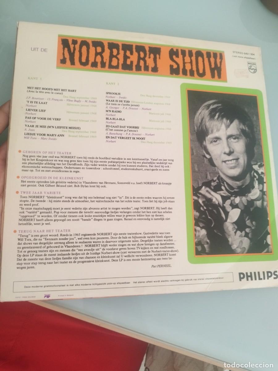 Discos de vinilo: Norbert &ndash; Uit De Norbert Show. Vinilo Lp. - Foto 3