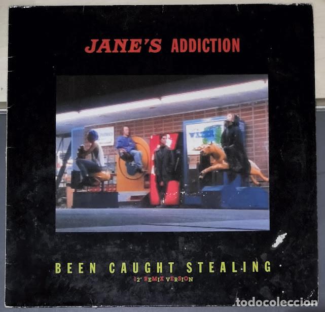 Discos de vinilo: Jane's Addiction &lrm;- Been Caught Stealing - 12&rdquo; Maxi, Warner ref. W 0011 T. Ed. UK&Europe 1991.
