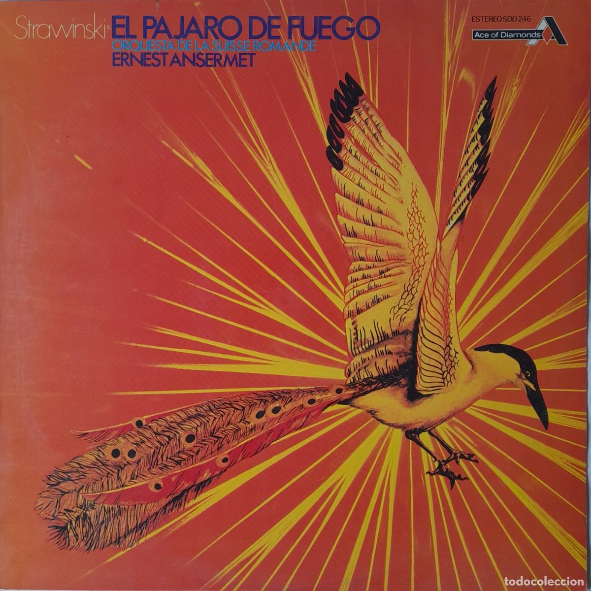 Discos de vinilo: El p&aacute;jaro de fuego. Strawinski. Ernest Asermet. LP Ace of Diamonds 1971