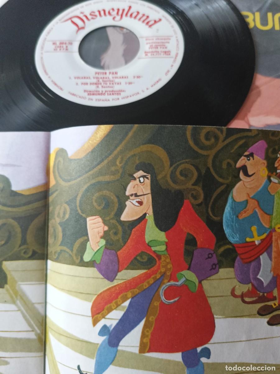 Discos de vinilo: Cuento disco. N&deg; 2. .Peter Pan. Bruguera - Foto 2