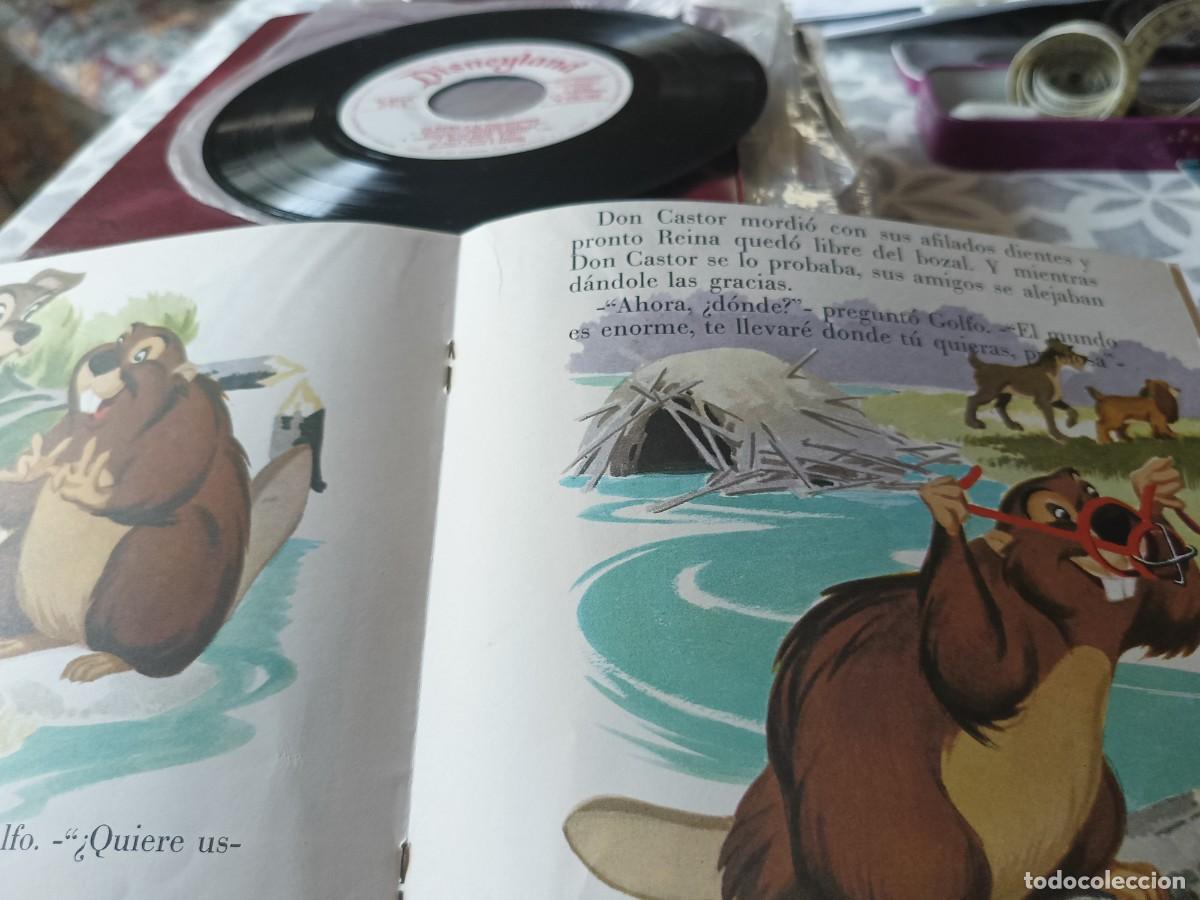Discos de vinilo: Cuento disco. N&deg;3 ..LA DAMA Y EL VAGABUNDO. Bruguera - Foto 2