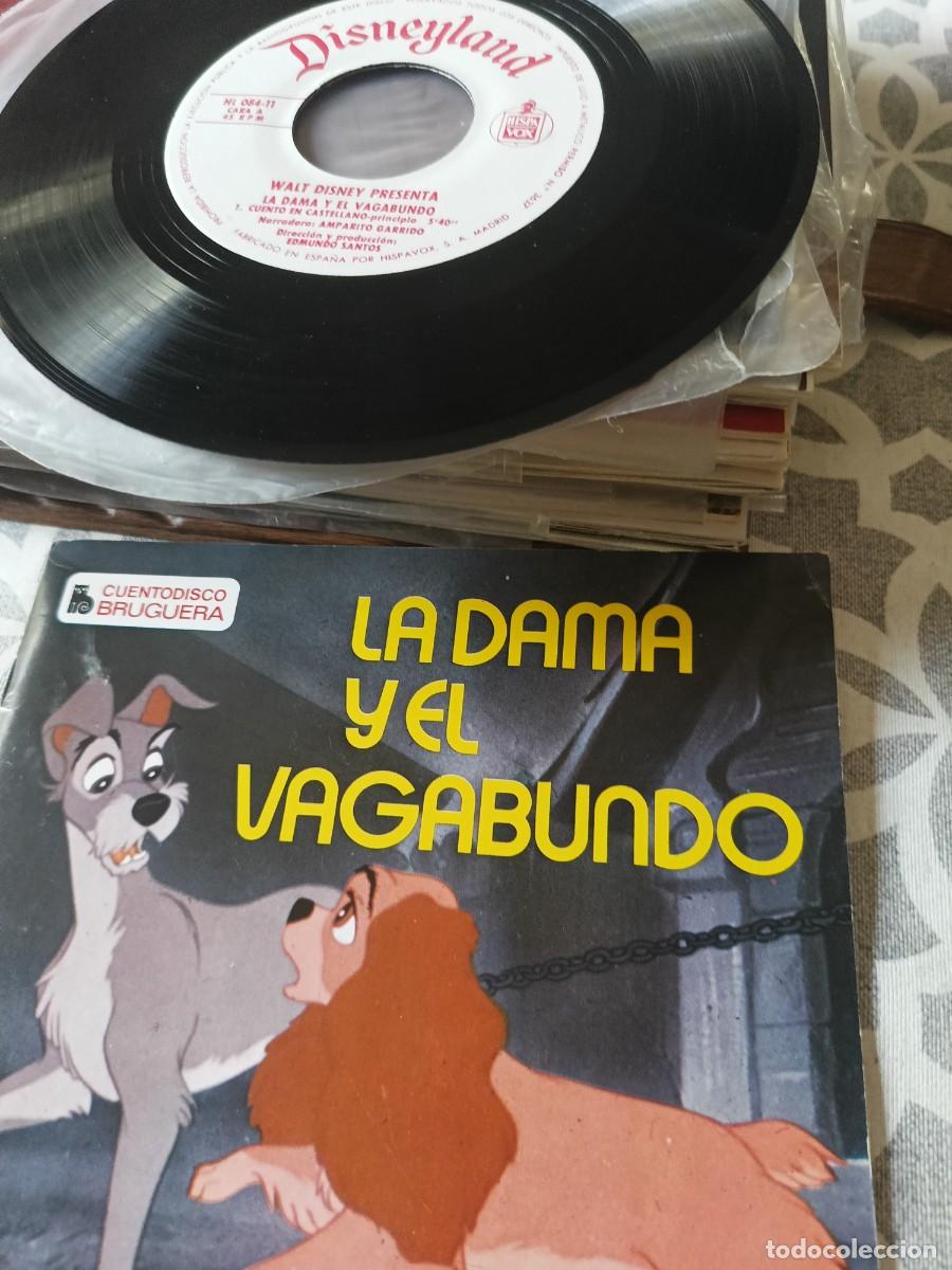 Discos de vinil: Cuento disco. N&deg;3 ..LA DAMA Y EL VAGABUNDO. Bruguera