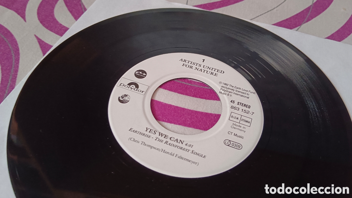 Discos de vinilo: Brian May - Yes We Can 7&rdquo; Single - Foto 3