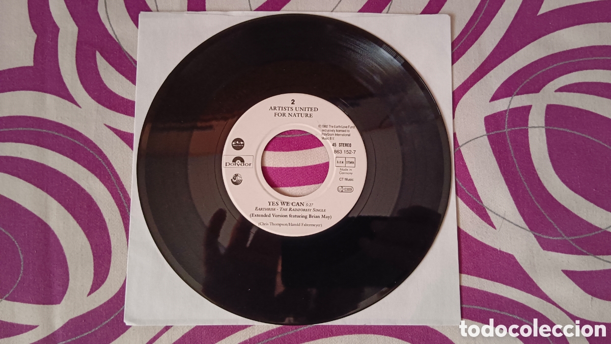 Discos de vinilo: Brian May - Yes We Can 7&rdquo; Single - Foto 4