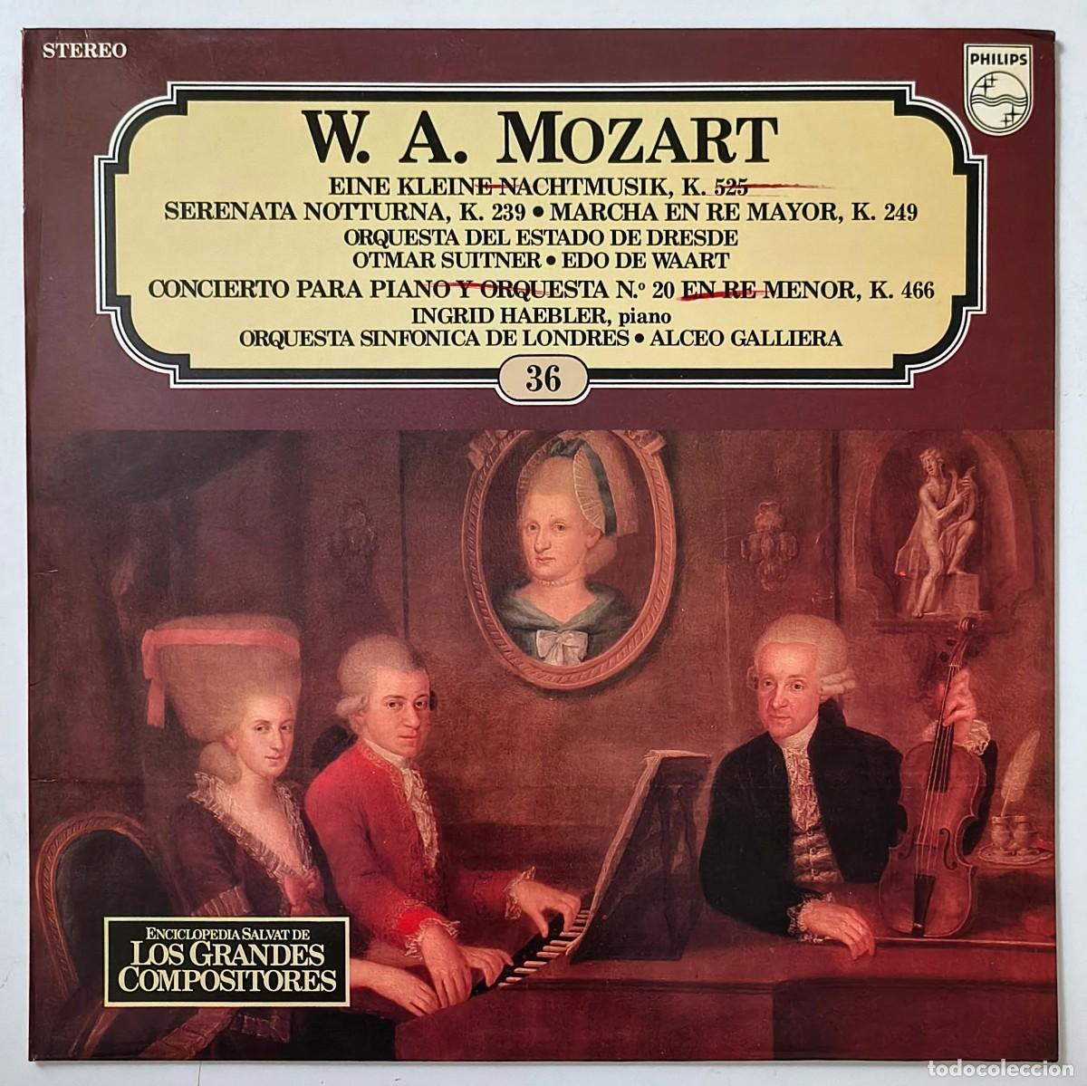 Discos de vinilo: Mozart - Enciclopedia Salvat de Los Grandes Compositores 36