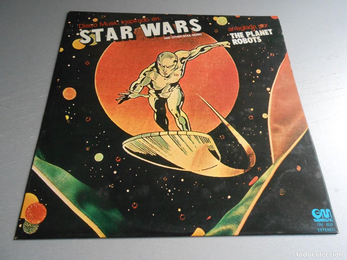 Discos de vinilo: PLANET ROBOTS, THE -STAR WARS-, LP, TEMA CENTRAL + 13, A&Ntilde;O 1977, GRAMUSIC GM-659