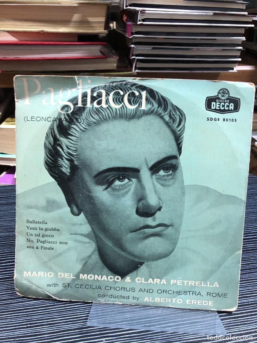 Discos de vinilo: Pagliacci (Leoncavallo) Mario del Monaco & Clara Petrella