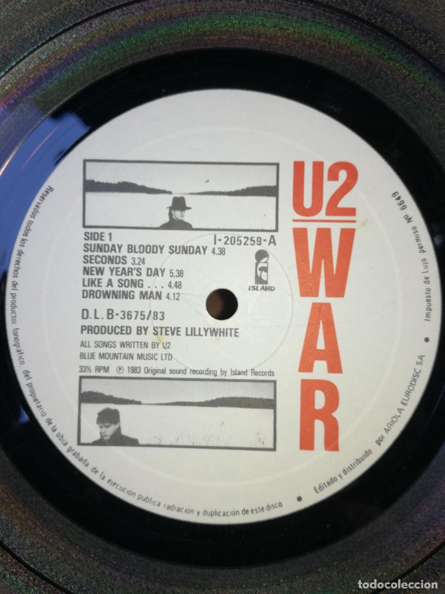 Discos de vinilo: U2-WAR-GATEFOLD-ORIGINAL ESPA&Ntilde;OL 1983 - Foto 4