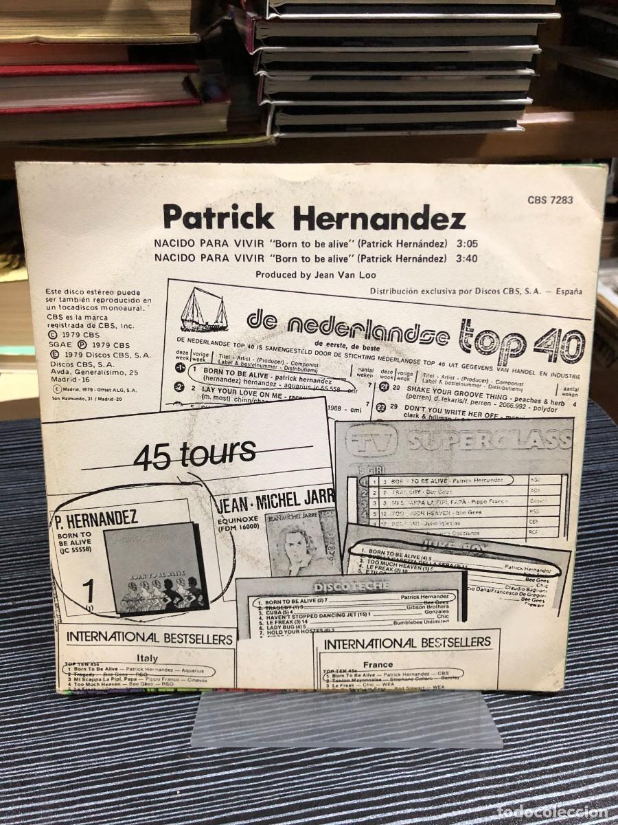 Discos de vinilo: Born to Be Alive Patrick Hernandez - Foto 2