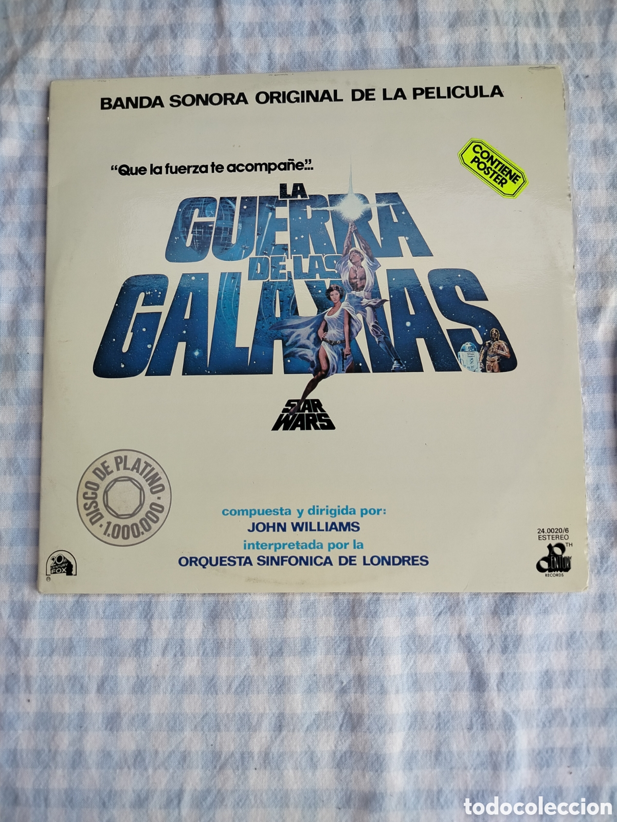 Discos de vinilo: Star Wars 2xLPs BSO P&oacute;ster
