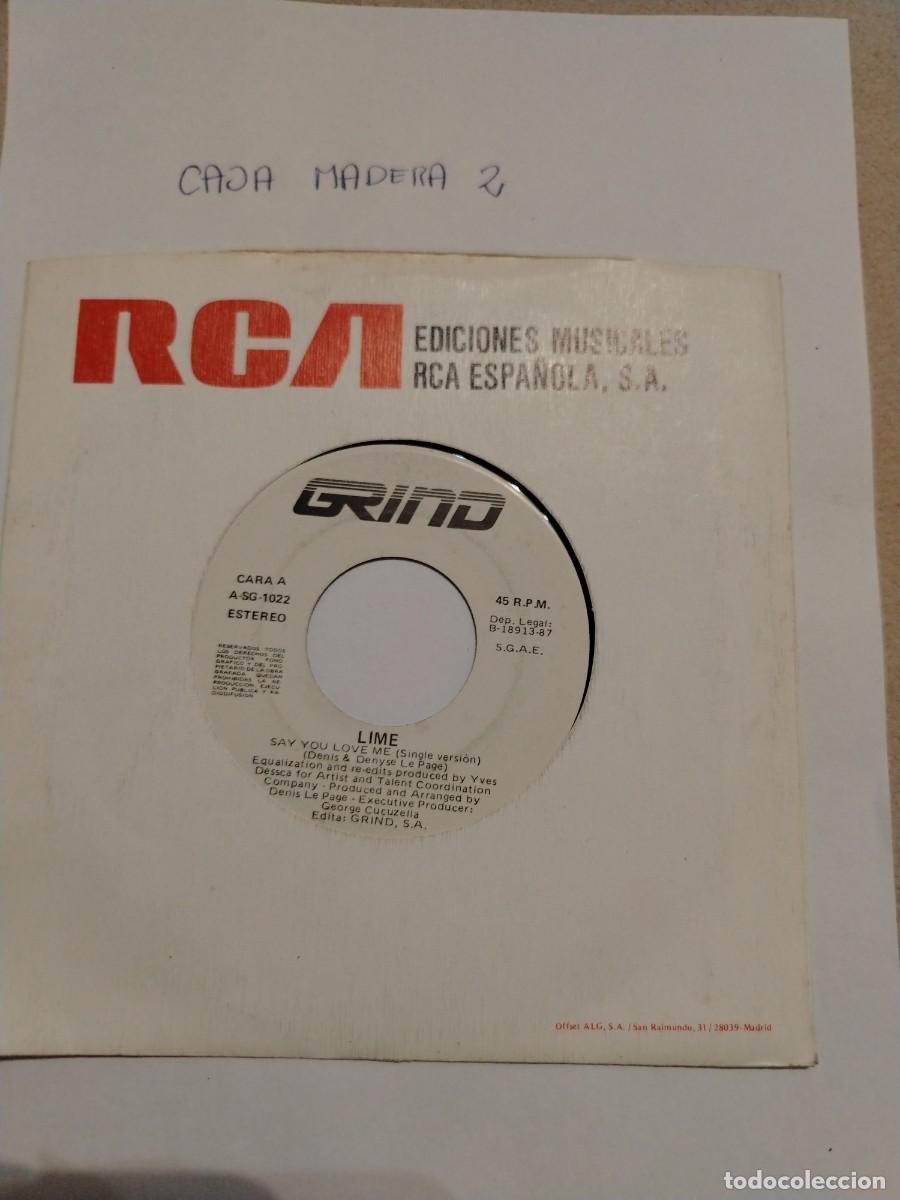 Discos de vinilo: Single vinilo lime, say you love me