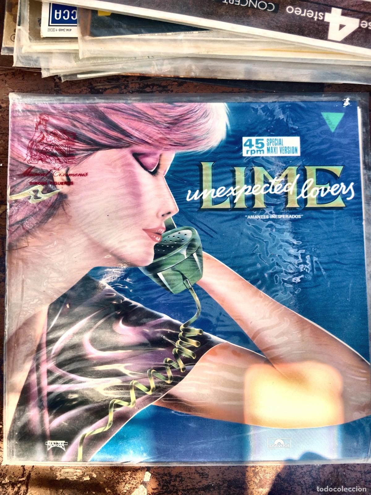 Discos de vinilo: Lime - Unexpected Lovers - MAXI 12 pulgadas Polydor 1985 - Italo Disco