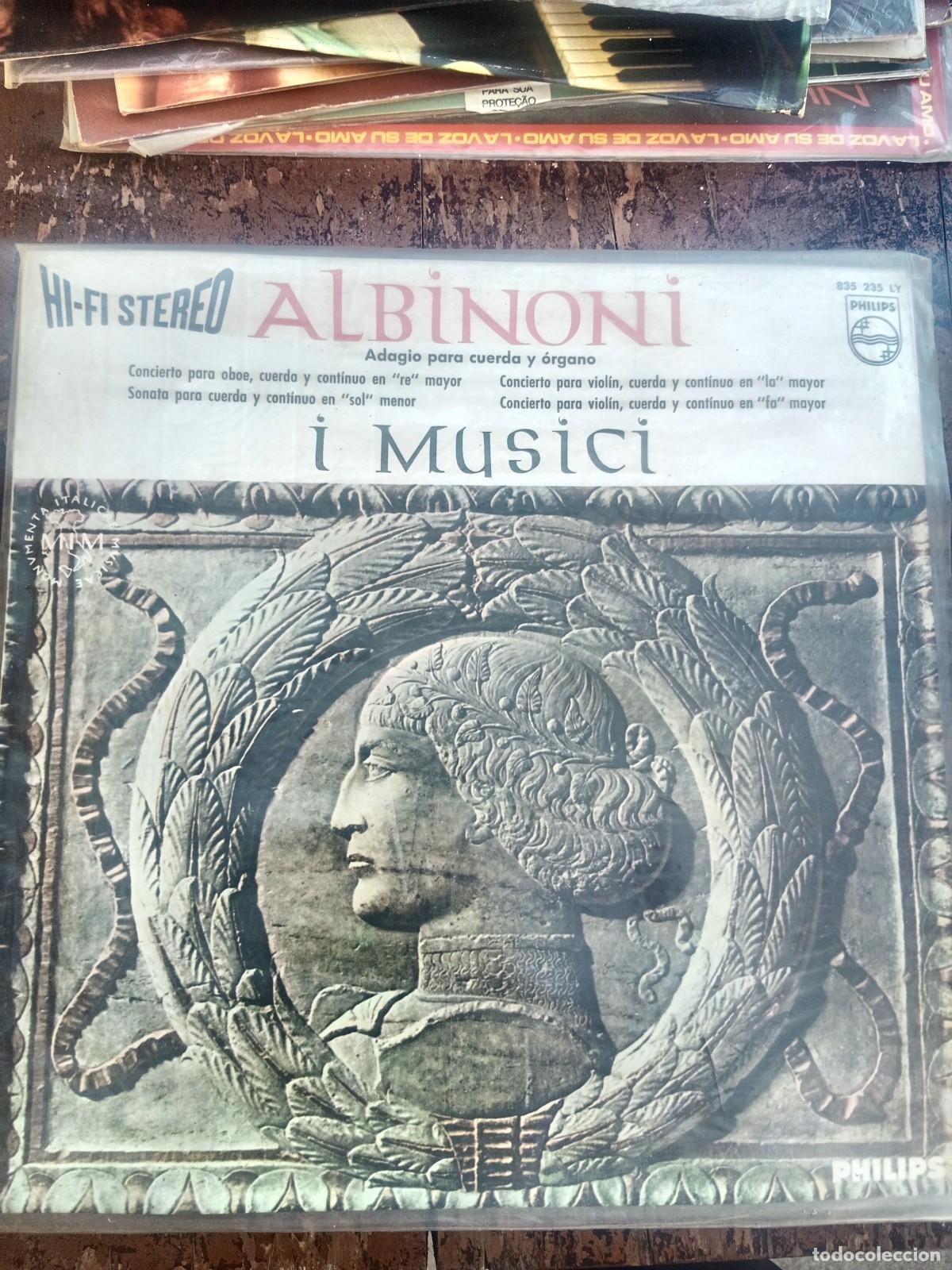 Discos de vinilo: Albinoni - Adagio y Conciertos - I Musici - LP Philips