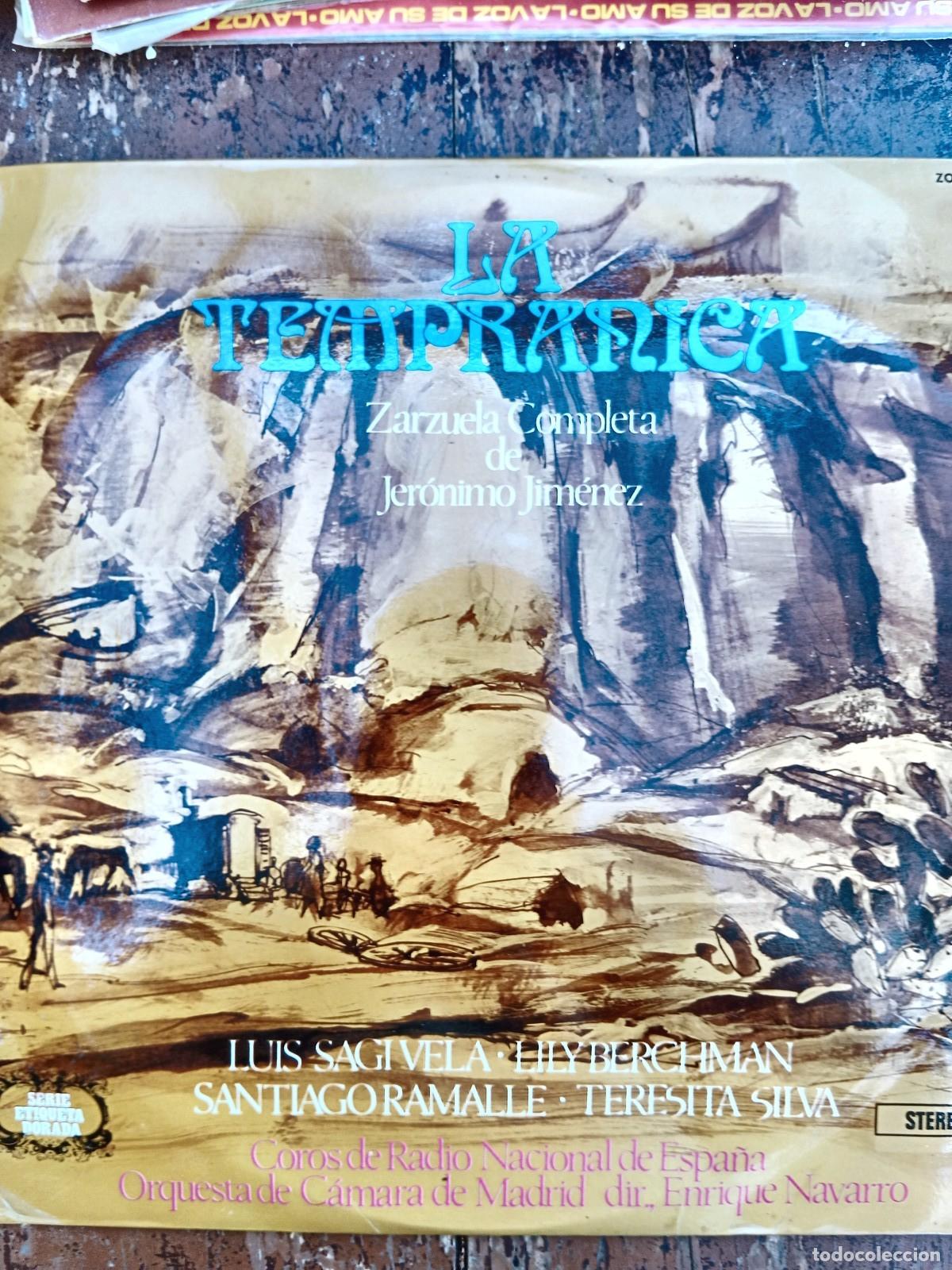 Discos de vinilo: La Tempranica - Geronimo Gimenez - Zarzuela completa - LP Zafiro 1971