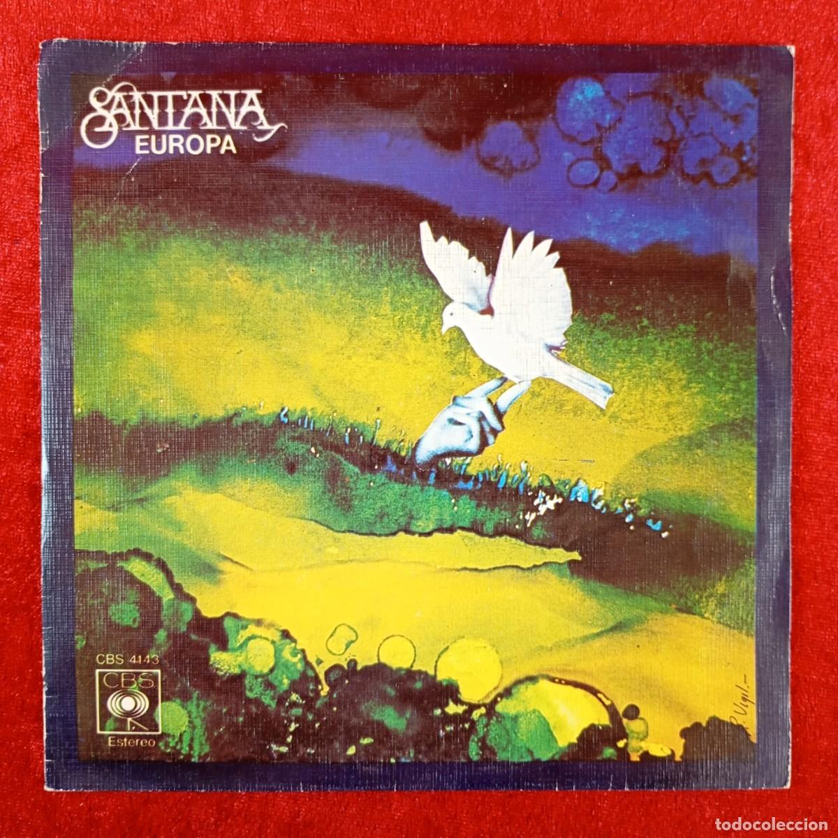 Discos de vinilo: SANTANA - EUROPA, LLEVAME CONTIGO - CBS 4143 - SINGLE VINILO / 1335
