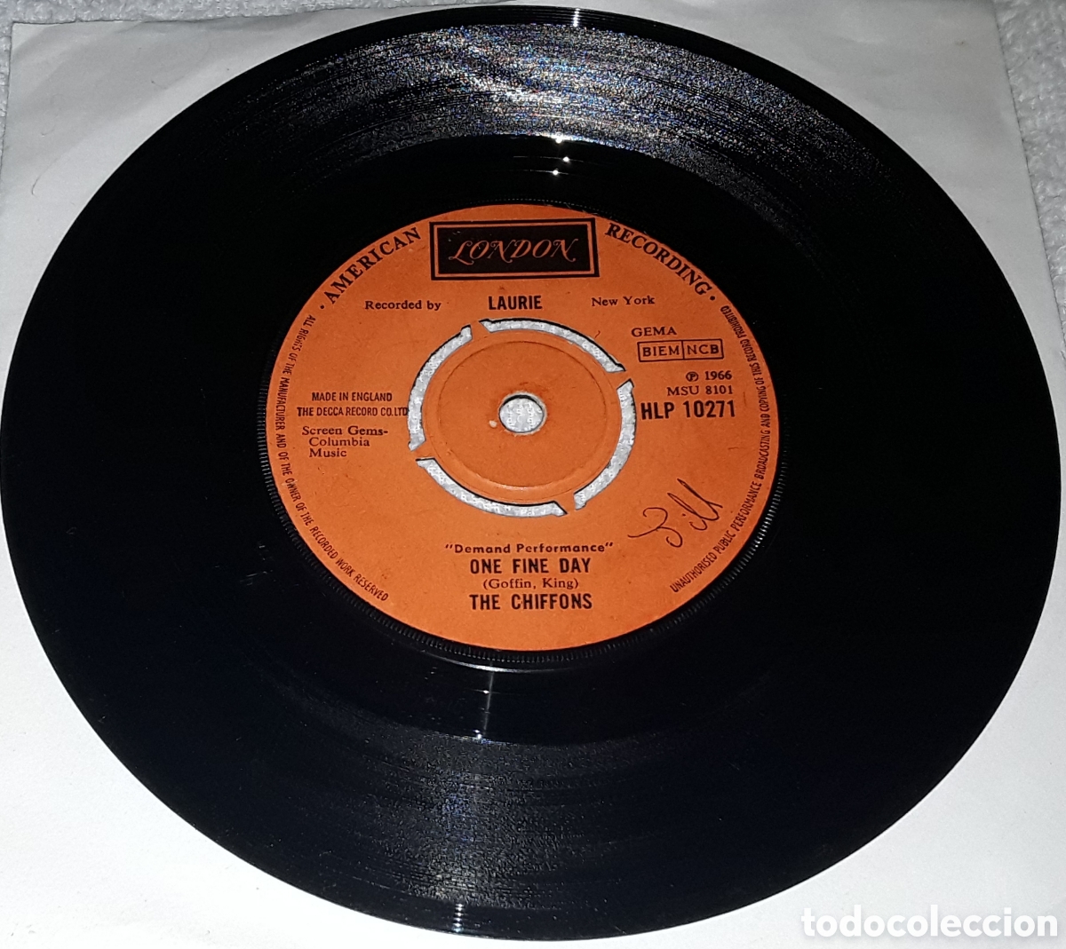 Discos de vinilo: SG - THE CHIFFONS - ONE FINE DAY / SWEET TALKING GUY - MADE IN UK 1972