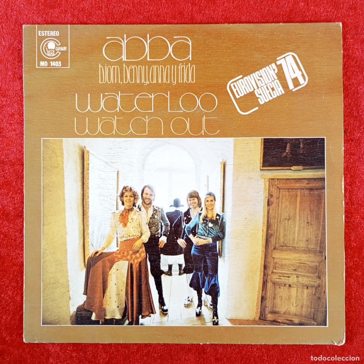 Discos de vinilo: ABBA - WATERLOO, WATCH OUT - MO 1403 - SINGLE VINILO / 1352