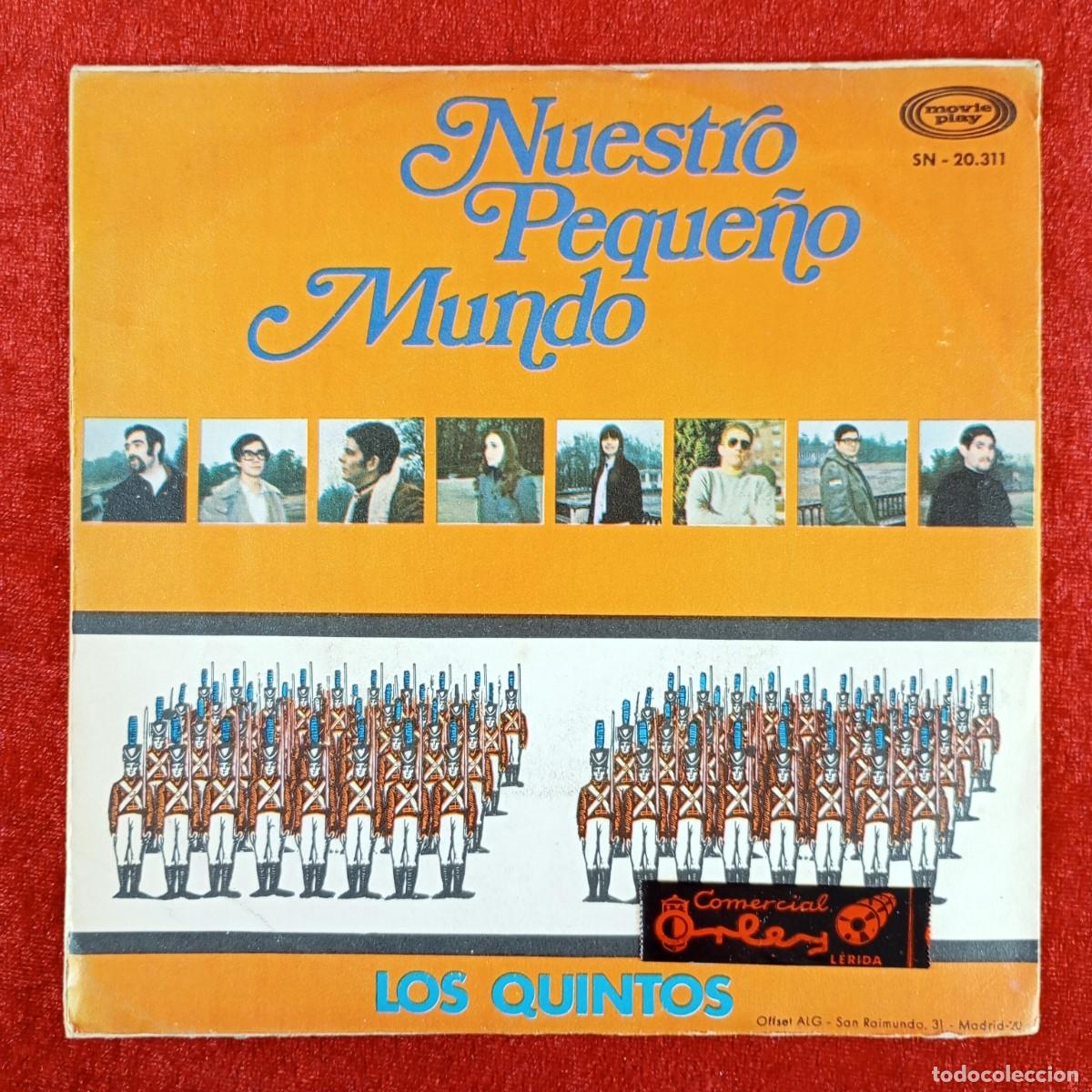 Discos de vinilo: NUESTRO PEQUE&Ntilde;O MUNDO - LOS QUINTOS, CANCION DEL BARRENADOR - SN-20.311 - SINGLE VINILO / 1353